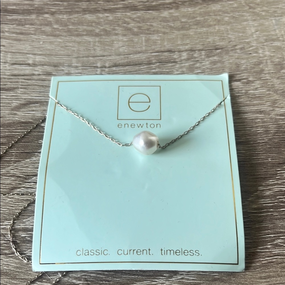 ENewton Silver Pearl Necklace
